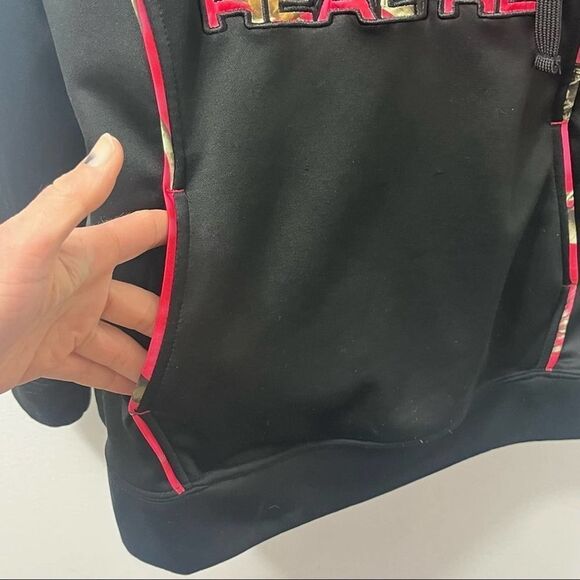 Realtree Black and Pink Camo Hoodie, Size Small - Picture 6 of 9